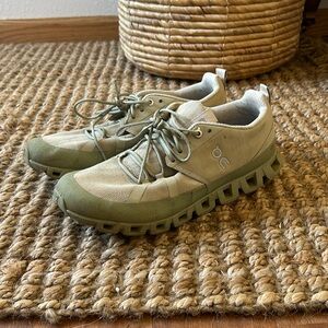 Sage green On Clouds for sale. Size 9. Signs of wear.